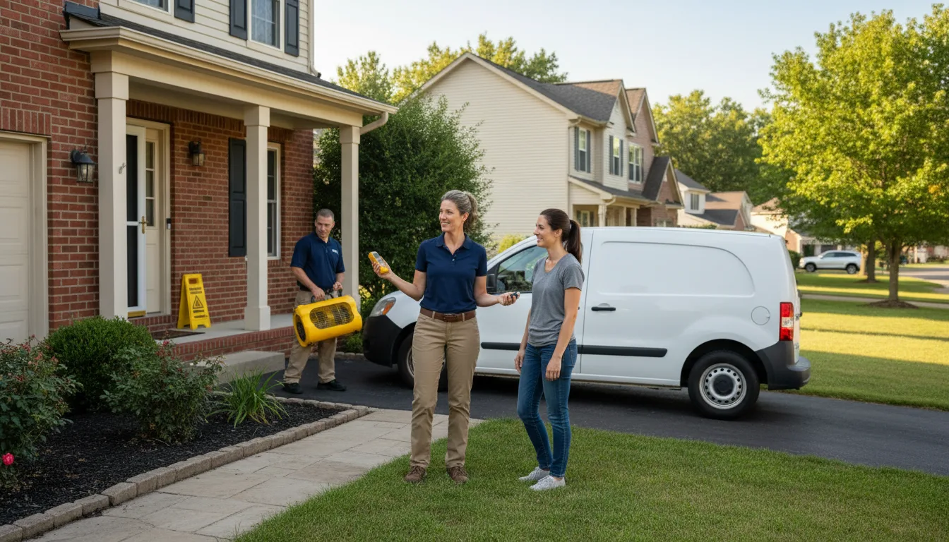 Residential water damage restoration in Sharon, PA
